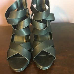 Mossimo Wedges- Black- size 10